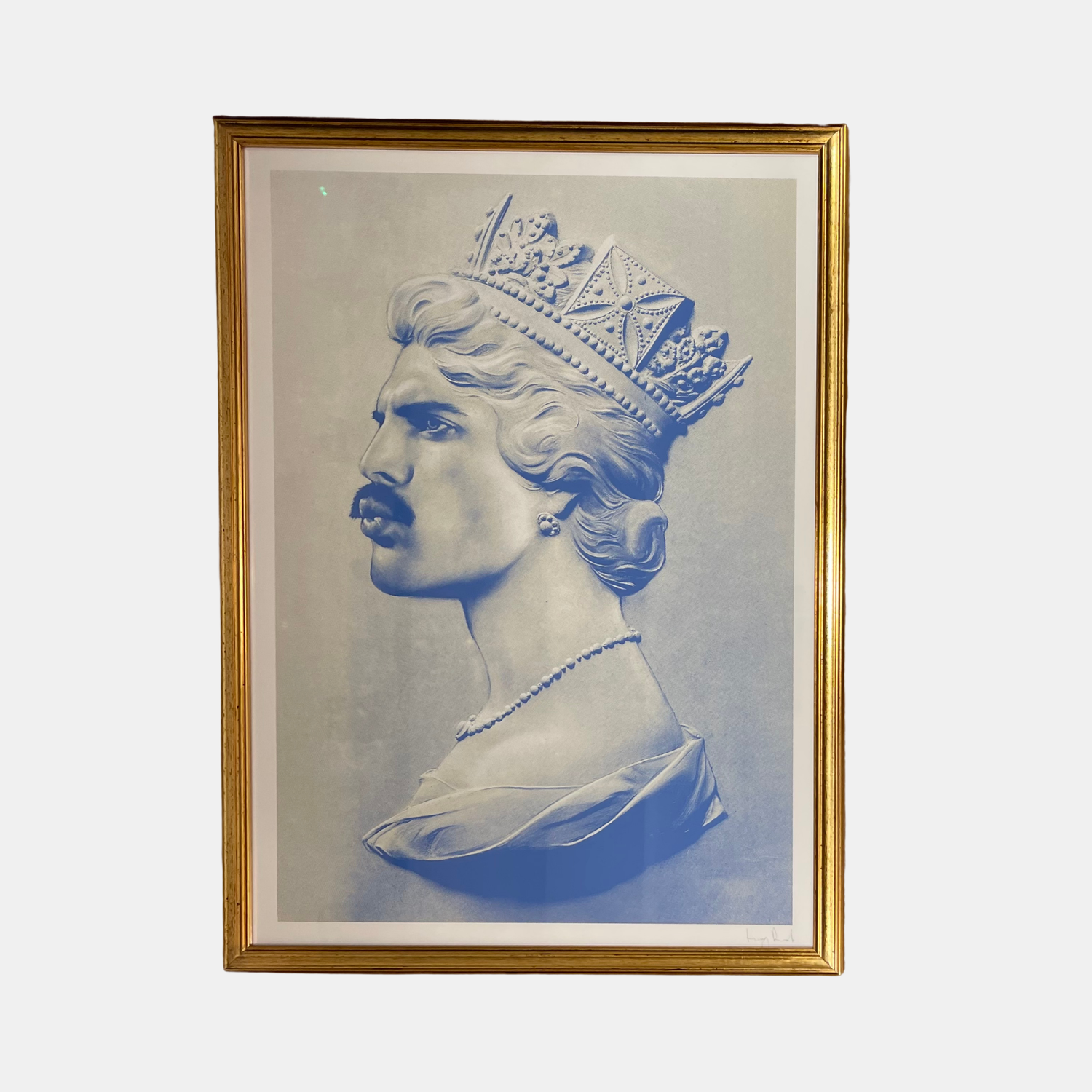 Custom picture frame with museum glass – handcrafted in at our London frame shop