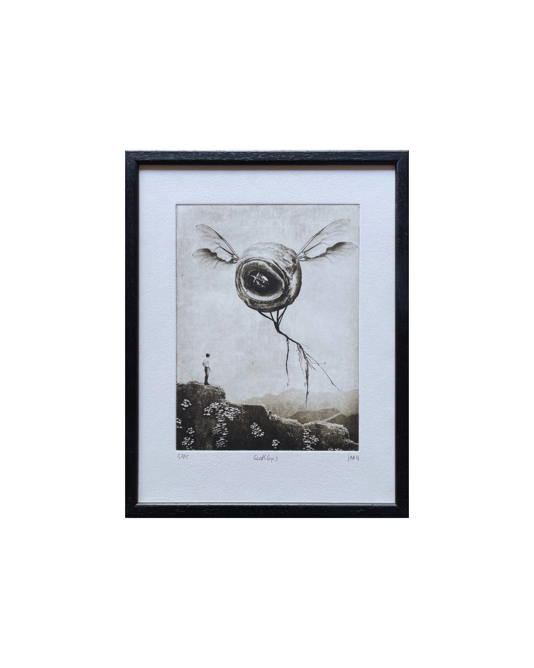 black custom picture frame