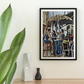Artwork with custom frame