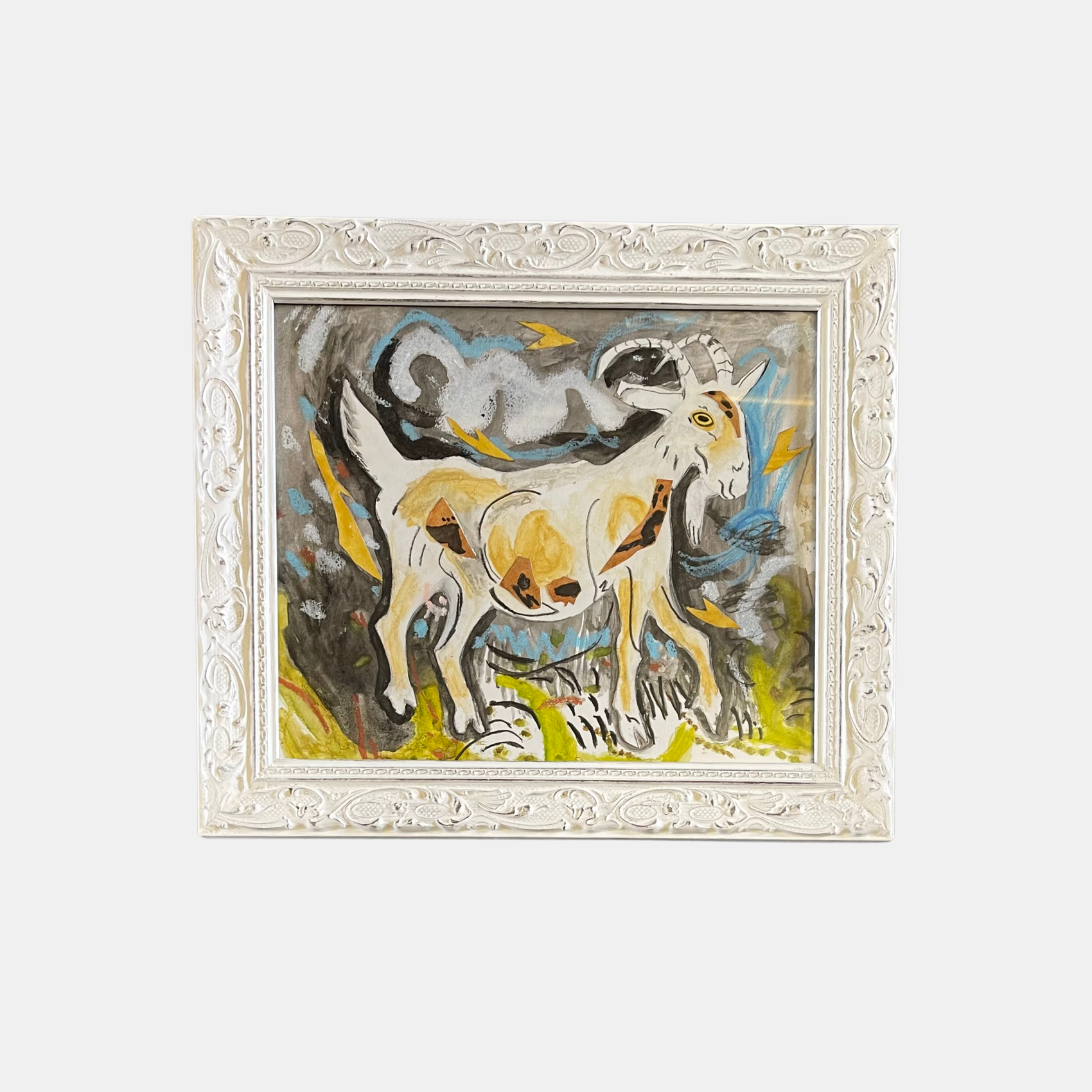 Bespoke picture frame with anti-reflective museum glass - custom made at our London frame shop