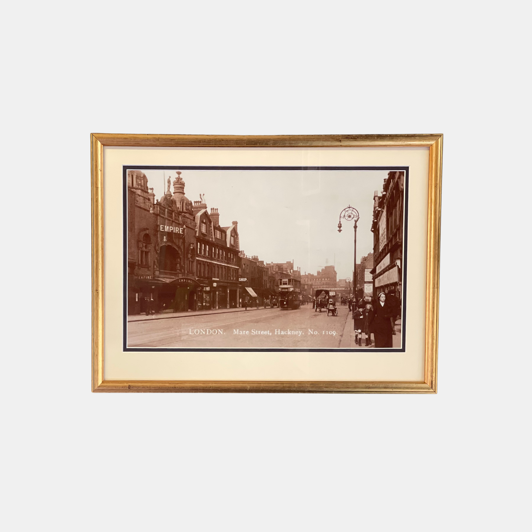 Custom picture frame with museum glass – custom made at our London frame shop