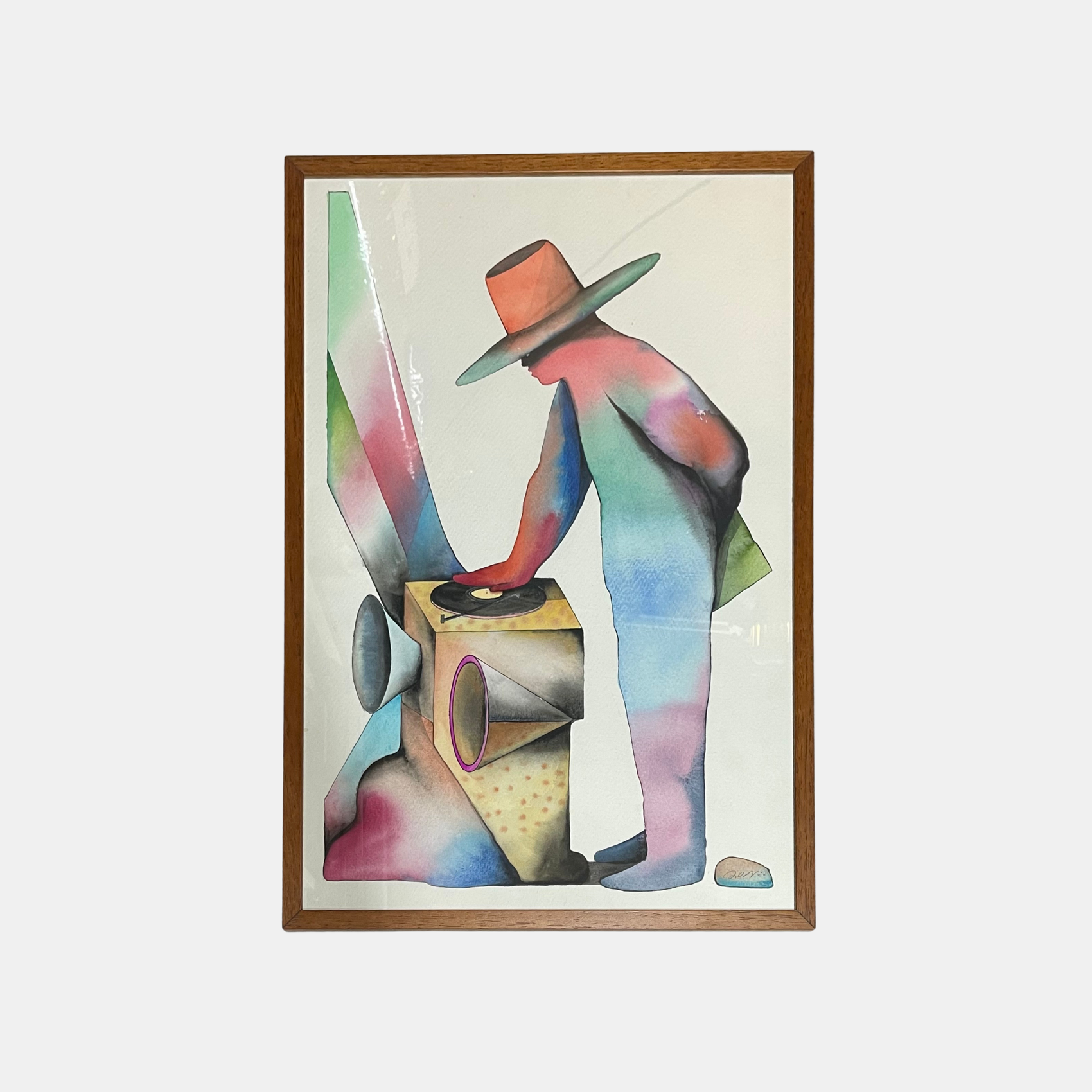 Custom picture frame with museum glass – custom made at our London frame shop