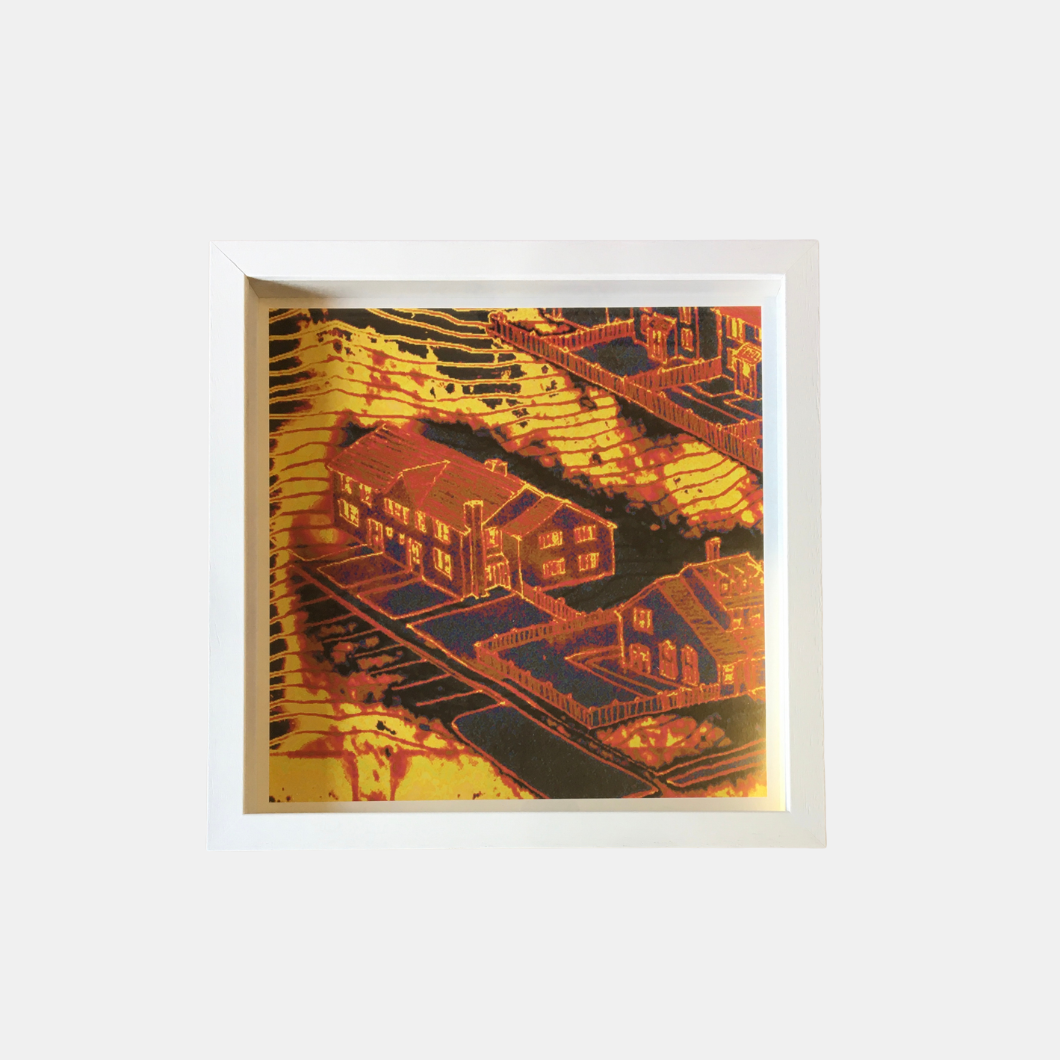 bespoke frame with museum glass